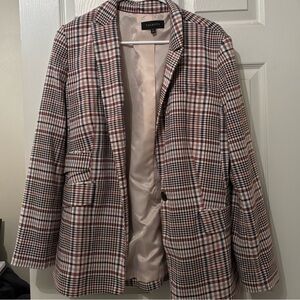 Talbots Plaid Blazer Jacket